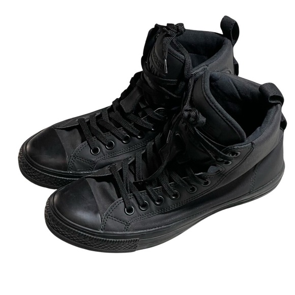 Converse All Star Chuck Taylor Winter High Top Sneakers Black Women's 10 - Picture 2 of 11